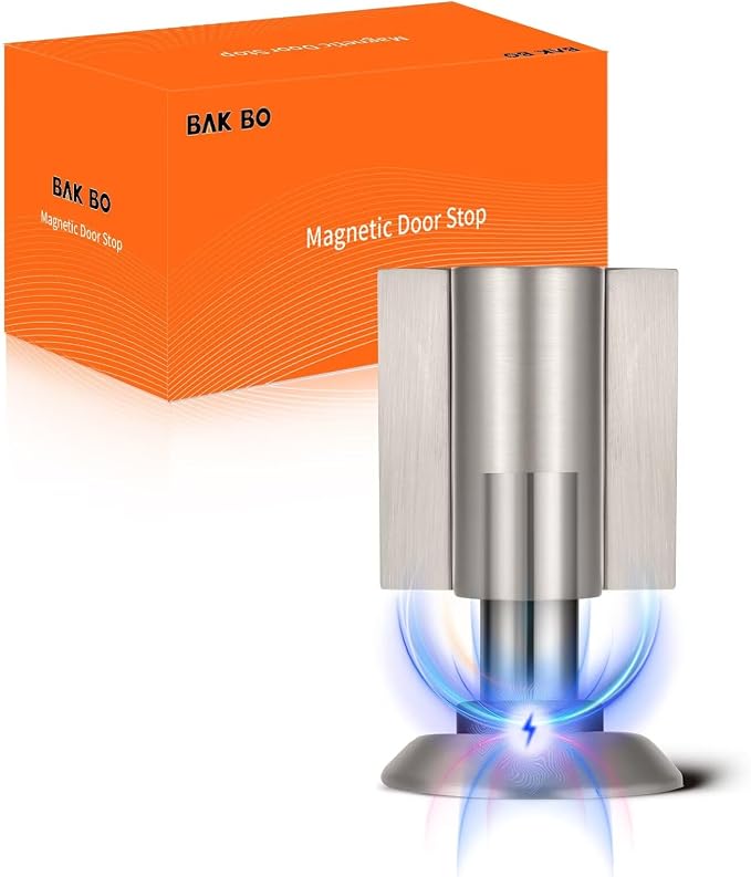 Bak Bo Magnetic Door Stoppers 2 Pack Bottom of Door Holder Keep Door Open No by BakBoHardware