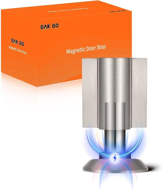 Bak Bo Magnetic Door Stoppers 4 Pack Bottom of Door Holder Keep Door Open No by BakBoHardware