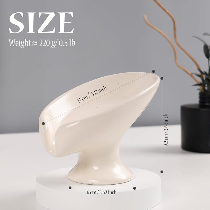 Soap Dish, Self Draining Bar Soap Holder - Image 2