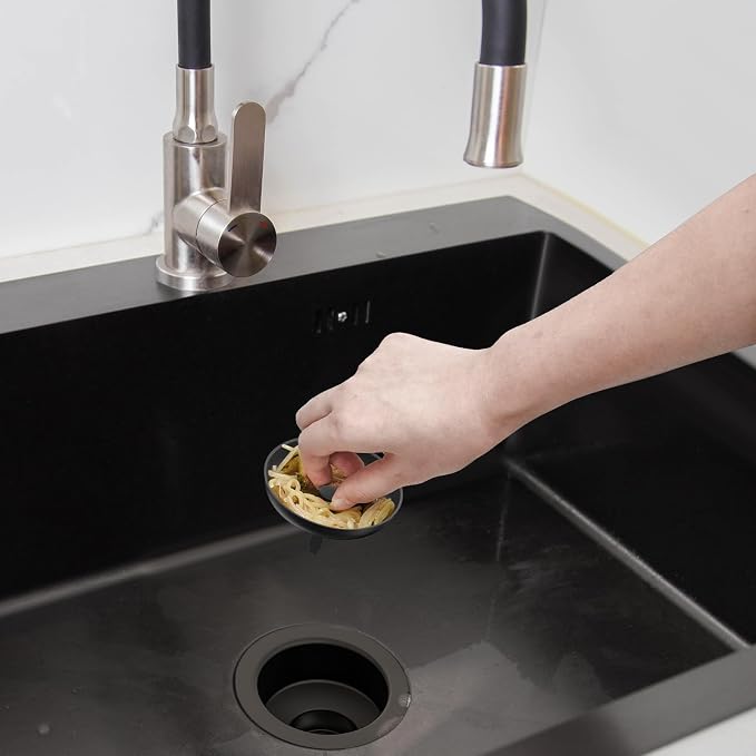 BOTEMY Stainless Steel Black Sink Drain Strainer Kit 3-1/2 inch Kitchen Drain - Image 7