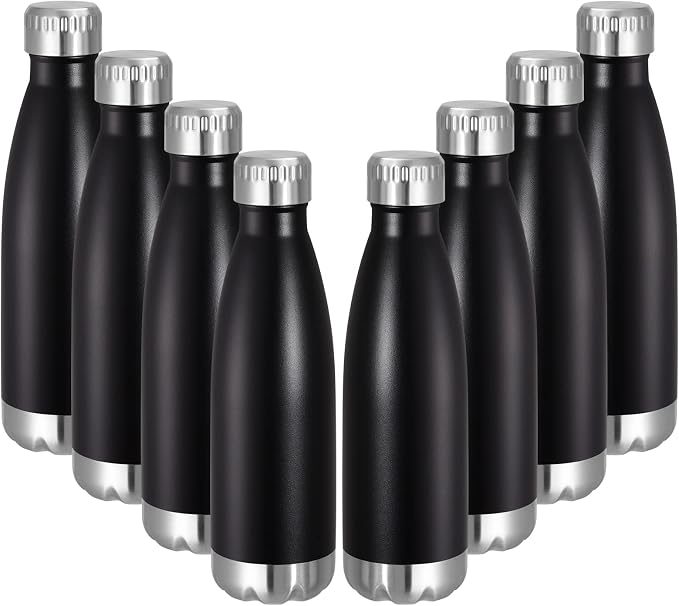 VEGOND 17oz Stainless Steel Water Bottles Bulk, Reusable Metal Sports Water by VEGOND