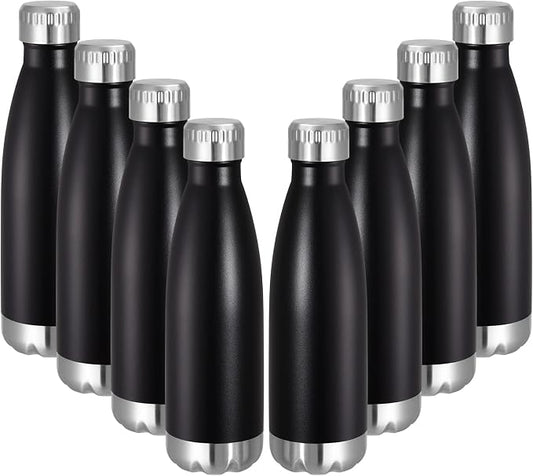 VEGOND 17oz Stainless Steel Water Bottles Bulk, Reusable Metal Sports Water by VEGOND