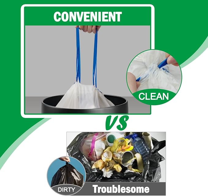 13 Gallon Compostable Trash Bags, Heavy Duty 1 Mil, 49.2 Liter, Tall Kitchen - Image 4