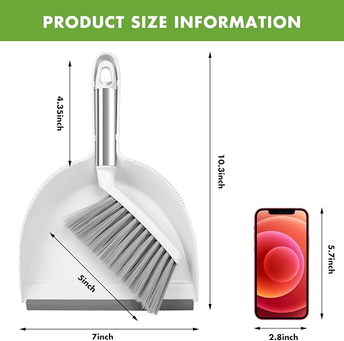 Small Broom and Dustpan Set, Dustpan and Brush Set, Small Brush and Dustpan Set - Image 7