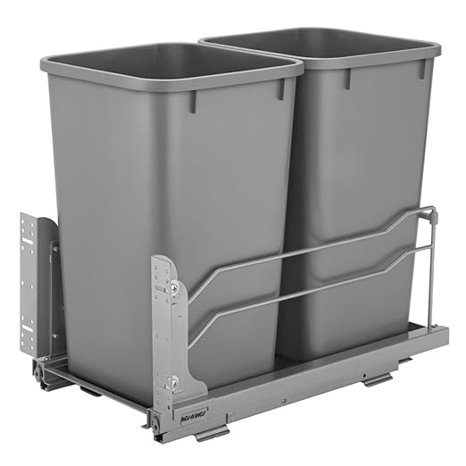 Rev-A-Shelf Double Pullout Trash Can by Rev-A-Shelf