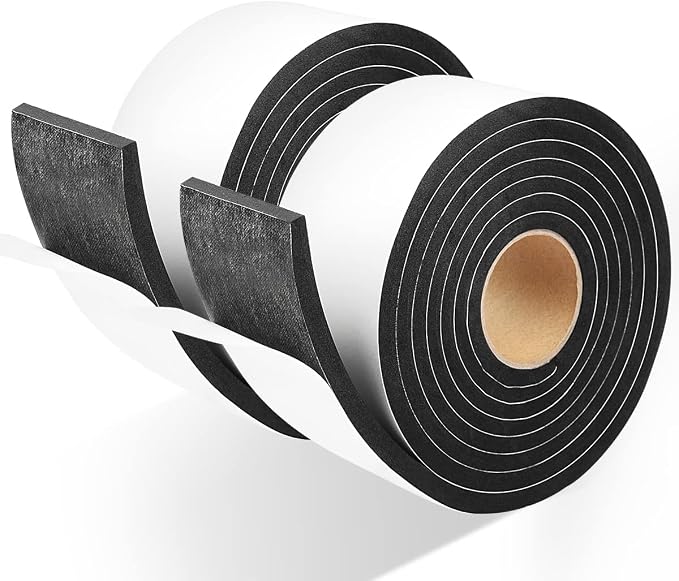 2 Rolls Seal Foam Tape, Single Sided Weather Strip, Total 13 Feet Long… by YIJUHOU