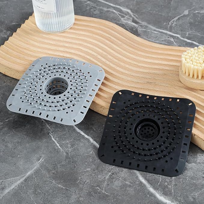 Drain Hair Catcher, Silicone Bathtub Drain Protector 2 PCS - Image 3