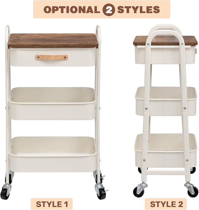AGTEK Rolling Organizer Cart - Image 7