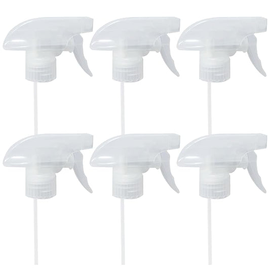 6-Pack Transparent White Trigger Sprayer by TopHomeStore
