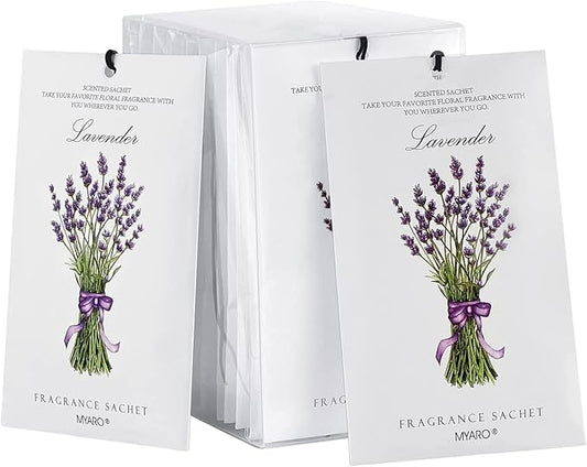 MYARO 12 Packs Lavender Scented Sachets Air Freshener by MYARO