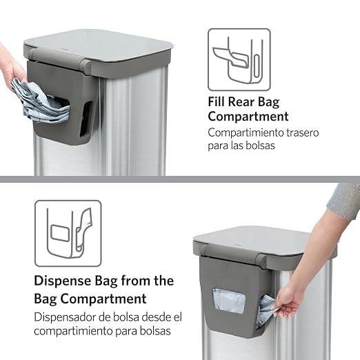 Glad Stainless Steel Step Trash Can, Series 2 - Image 6