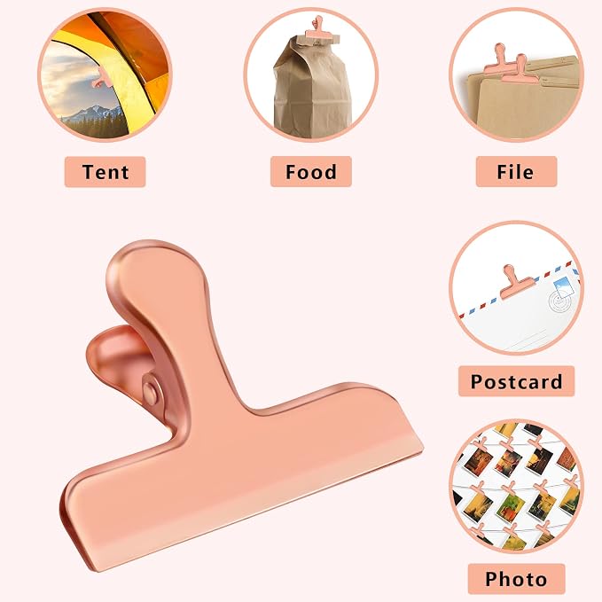 FINDMAG 8 Pack Chip Clips Food Bag Clips Heavy Duty Food Bag Clamp, 3 Inch Wide - Image 7
