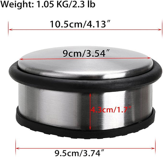 Sumnacon Heavy Duty Floor Door Stopper No Drill, Durability Stainless Steel - Image 2
