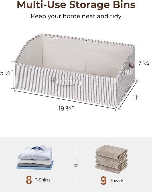 StorageWorks Closet Storage Bins, Trapezoid Organizer Box - Image 2