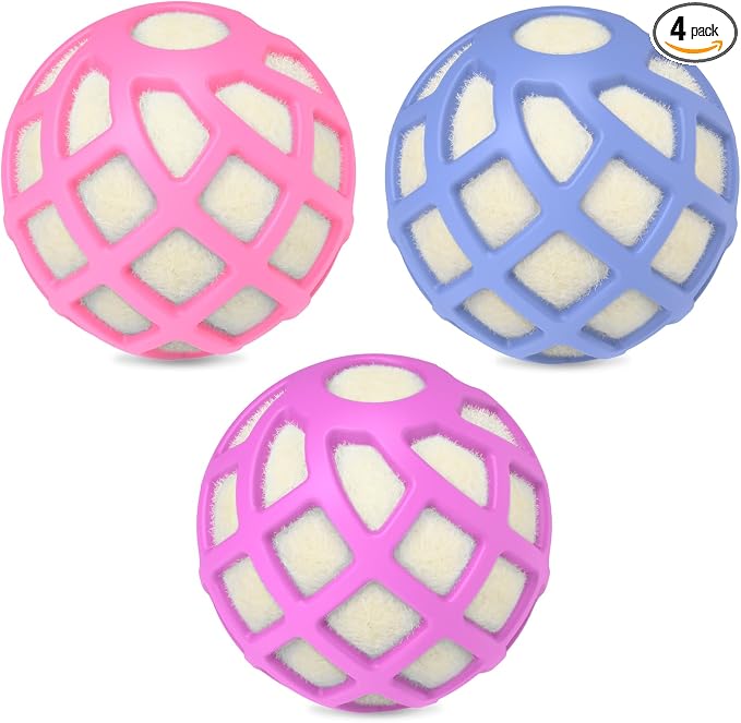 Dryer Balls – Patented Silicone Guard, Natural Wool Core, Super Anti-Tangle & by Sunseeke