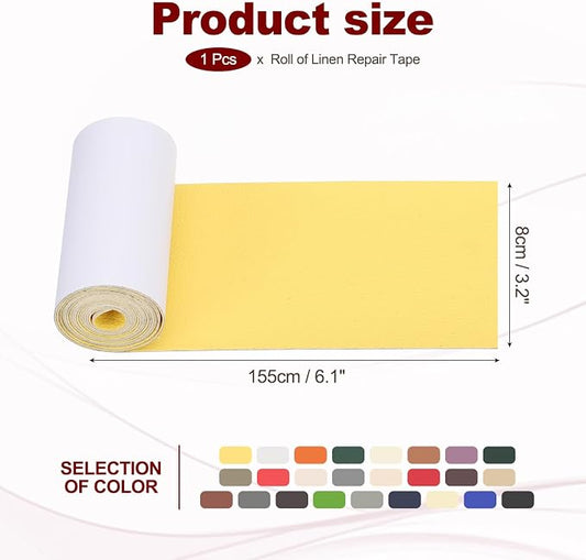 PATIKIL Leather Patches Tape for Furniture, 3.2 x 61 Inch Self Adhesive Vinyl - Image 2