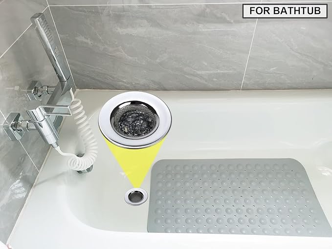 1.50" Bathtub Strainers, Bathroom Sink Strainers, Shower Drain Hair Catcher - Image 5