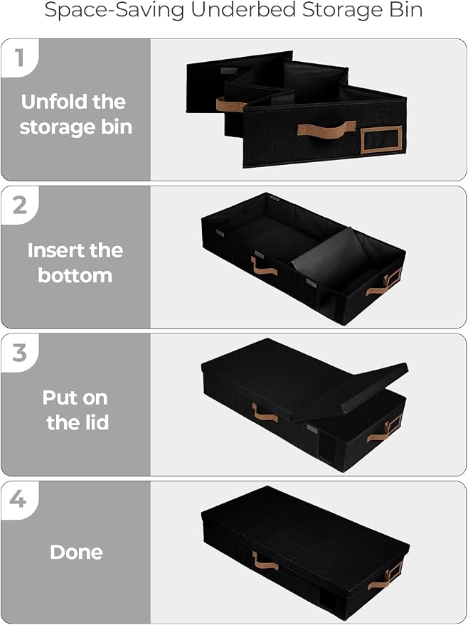 StorageWorks 2-Pack Large Under Bed Storage Bins - Image 6