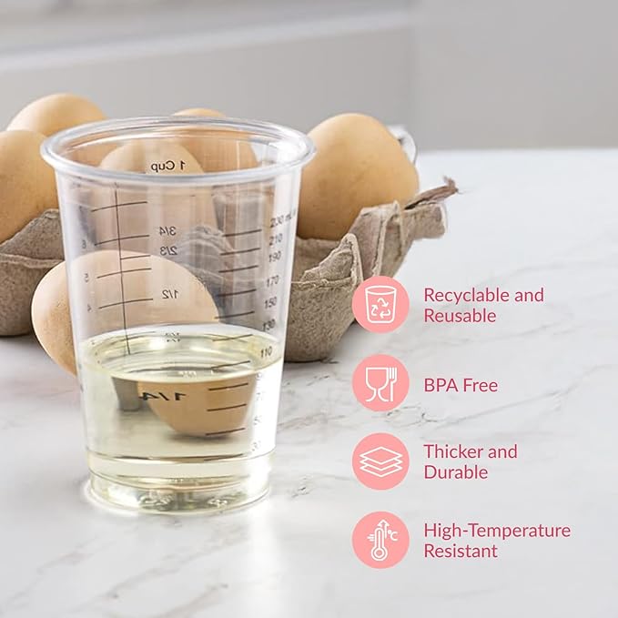 Prestee 50 Disposable Measuring Cups 8 oz - Image 5