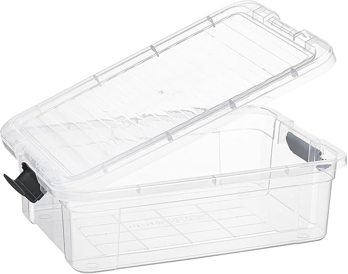 Superio Storage Bins with Lids- 2 Pack, 7.4 Qt Clear Boxes - Image 5