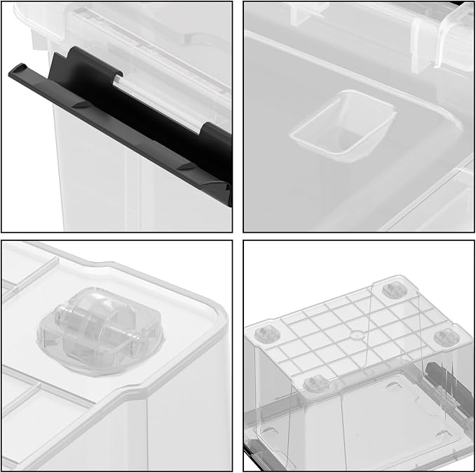 Zopnny 52 Quart Stackable Plastic Storage Bins - Image 3
