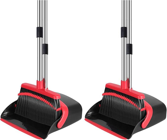 NACENA Broom and Dustpan Set, 52-in Long Adjustable Handle Broom Dustpan Combo by NACENA