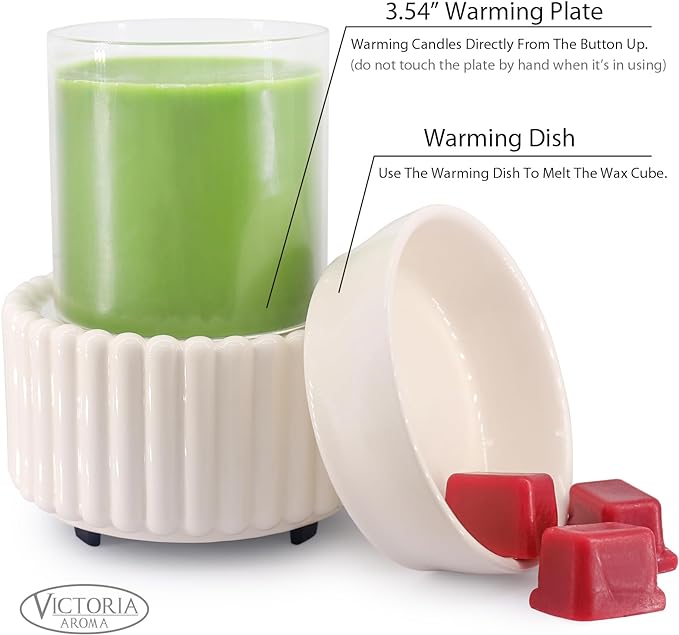 Ceramic Wax Melt Warmer 3-in-1 Candle Wax Warmer - Image 2