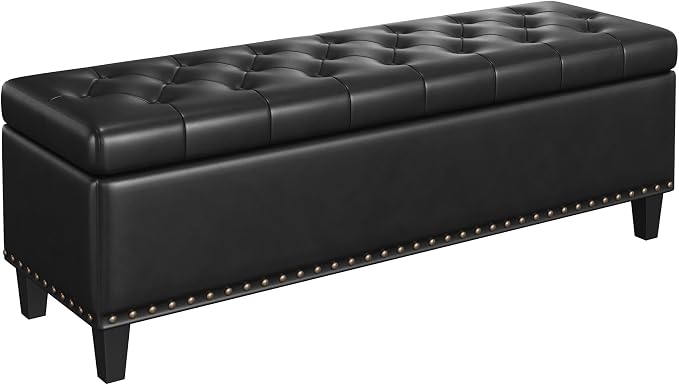 Storage Ottoman Bench, 51-Inch Large Storage Bench - Image 7