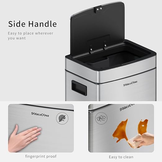 8 Gallon Stainless Steel Garbage Can - Image 5