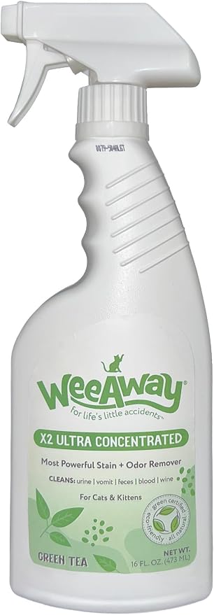 Wee Away X2 Ultra Concentrated Pet Stain and Odor Remover, Enzyme Cleaner by WeeAway