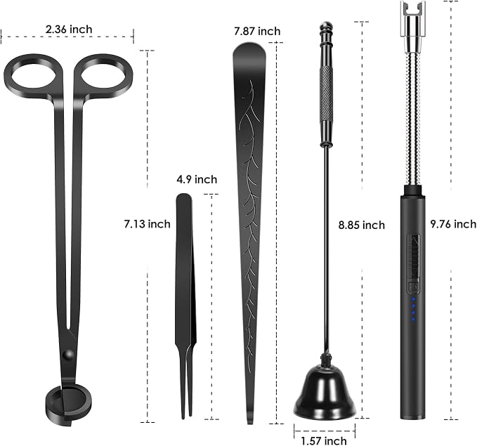 5 in 1 Candle Accessory Set, Candle Wick Trimmer Cutter, Candle Wick Dipper - Image 6