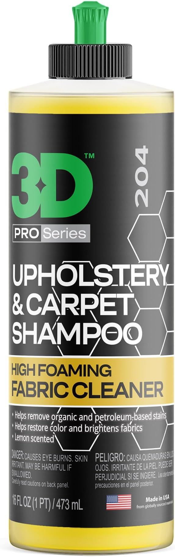 3D Upholstery & Carpet Shampoo by 3DCarCare