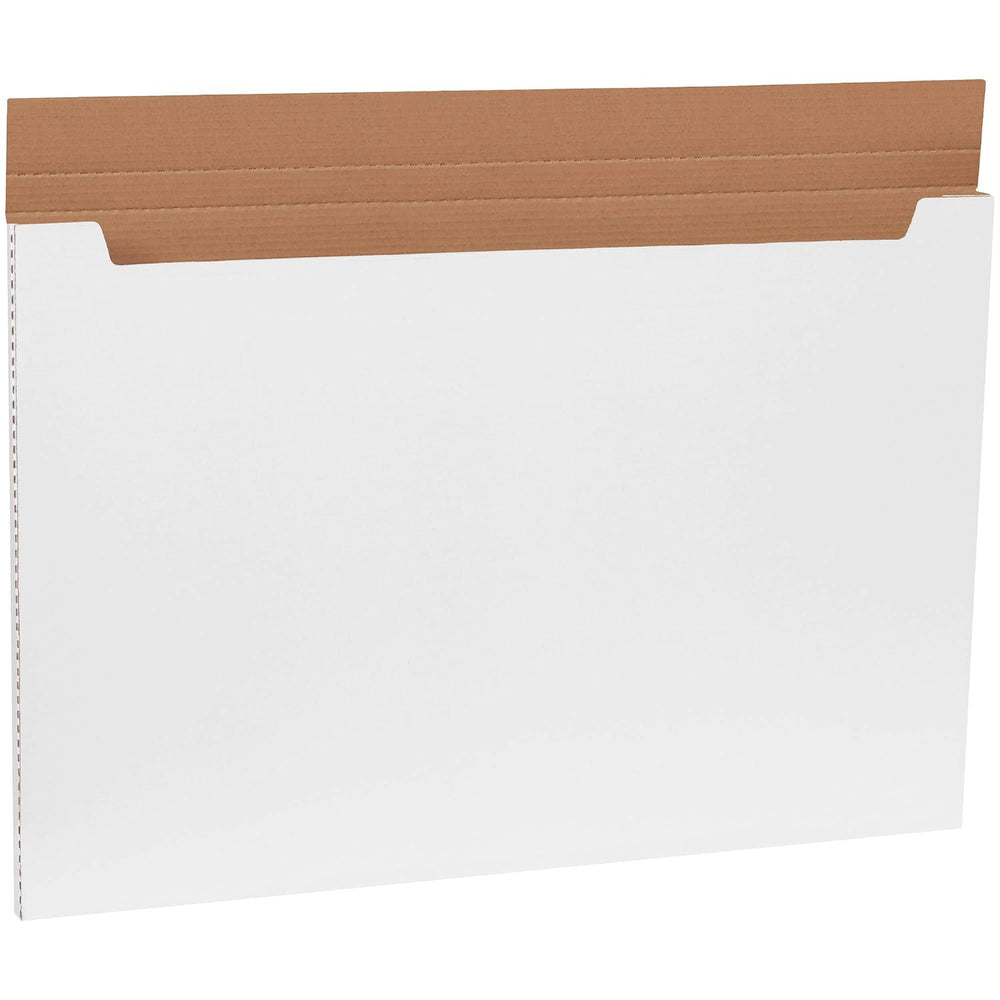 BOX USA White Corrugated Cardboard Easy-Fold Mailer Box, 36" L x 24&quot...