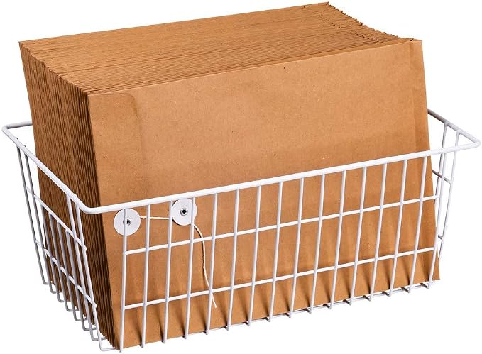 SANNO Freezer Baskets Wire Storage Baskets Closet Baskets Bin Farmhouse - Image 7