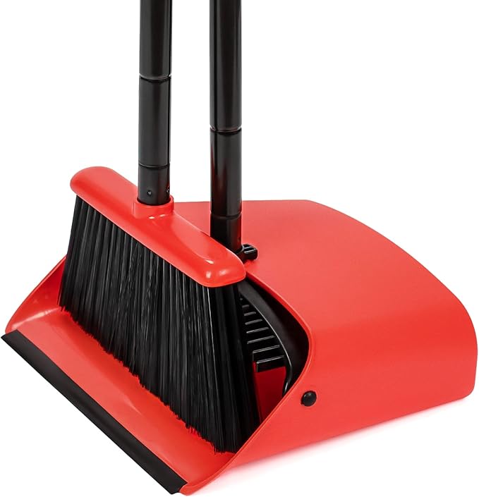 TreeLen Broom and Dustpan Set, 52 inch Broom and Dust Pan Combo by TreeLen