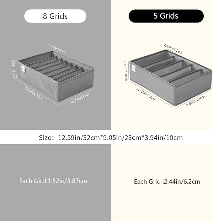 4 Packs T-shirt Drawer Organizers - Image 2