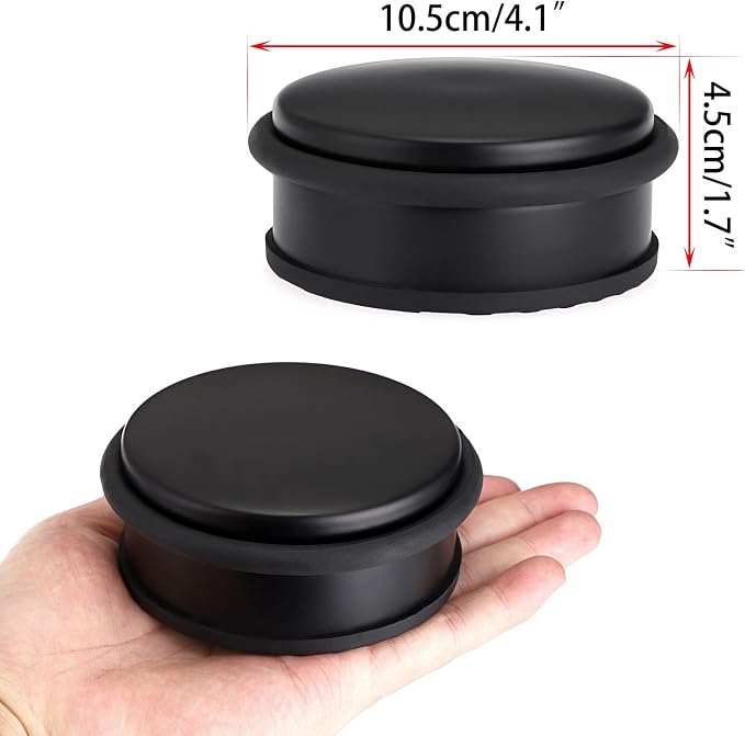 Sumnacon 2Pcs Heavy Duty Door Stoppers No Drill, Sturdy Stainless Steel Floor - Image 5
