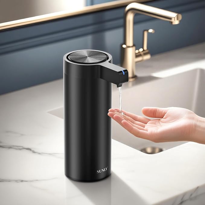 SUNLY Touchless Automatic Soap Dispenser – Clog-Free Pump, 0.2s Fast Sensor by SUNLYHOME