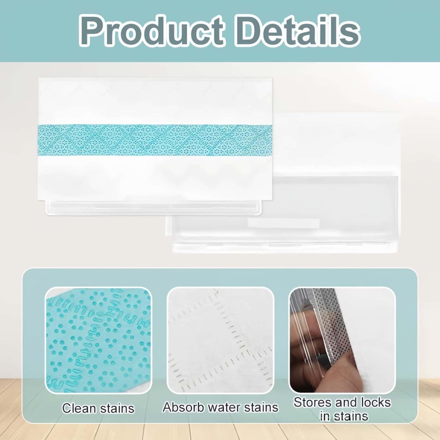 20 Pack Disposable VACMOP Replacement Pads Compatible with VM252 VM251 VM250 VM200 VC205 QM250 Models, Vacuum Mop Pads Refills for All Hard Floors