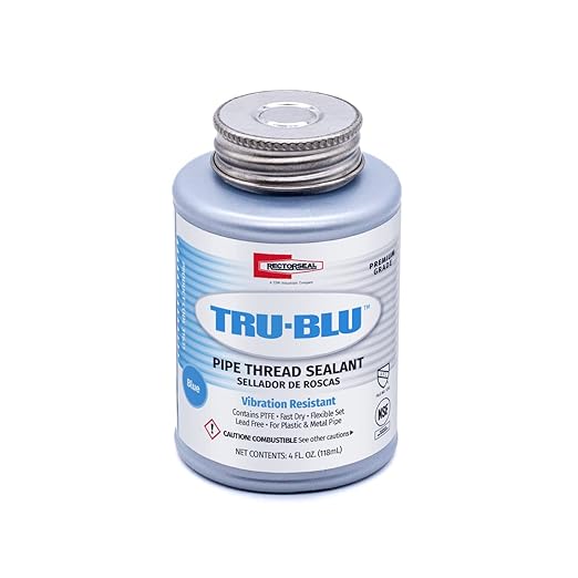 Rectorseal 31631 1/4 Pint Brush Top Tru-Blu Pipe Thread Sealant by RectorSeal