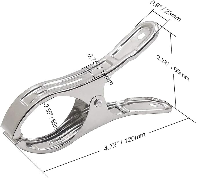 Outdoor Heavy Duty clothespins 10 Pack Large Stainless Steel Quilt Clips - Image 4