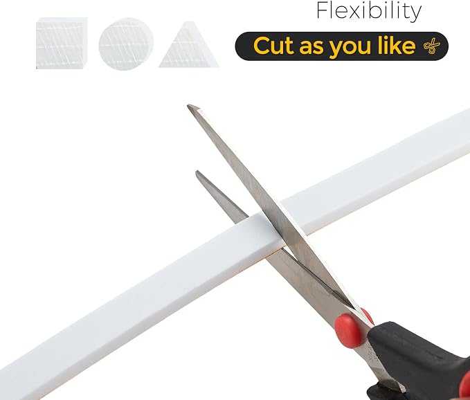 60 Feet Weather Stripping Door Seal, 1/4" Wide X 1/8" Thick Door Seal Strip - Image 4