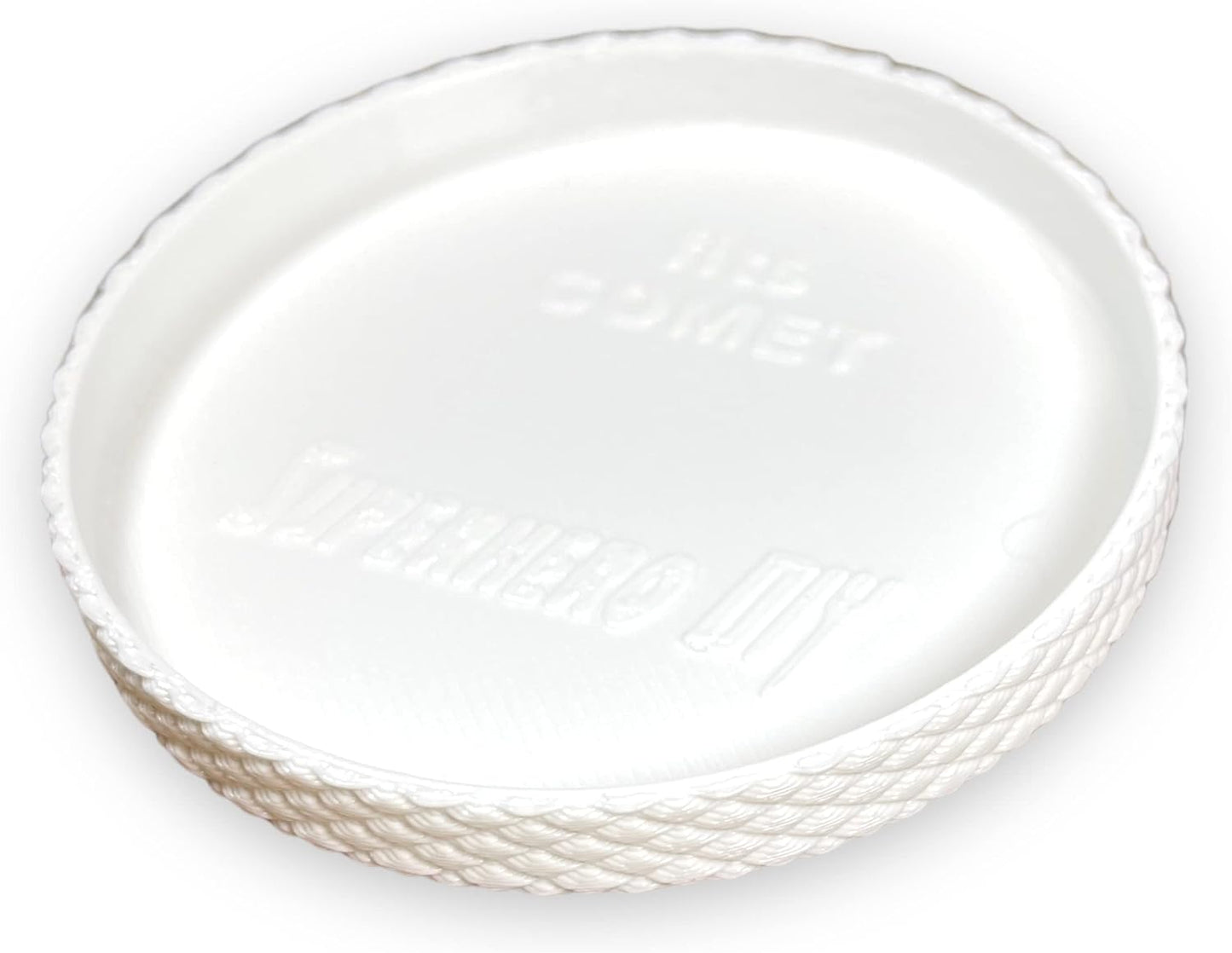 Flexible Reusable Lid compatible with Comet Cleanser | Fits snugly on powder cleanser can | Cover for cans like Comet cleaner cans (White)