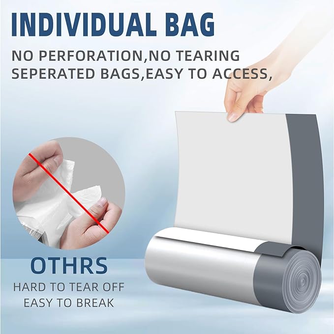 2.6 Gallon Mini Drawstring Trash Bags, Small Garbage Bags by KSSKSS, Code a fit - Image 3