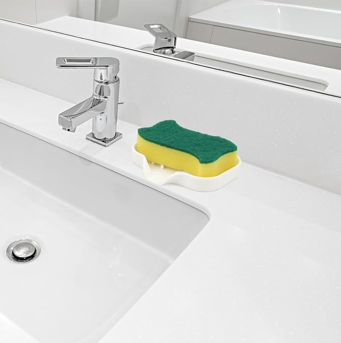 Yasmen Silicone Bathroom Soap Dishes, Sink Sponge Holder - Image 6