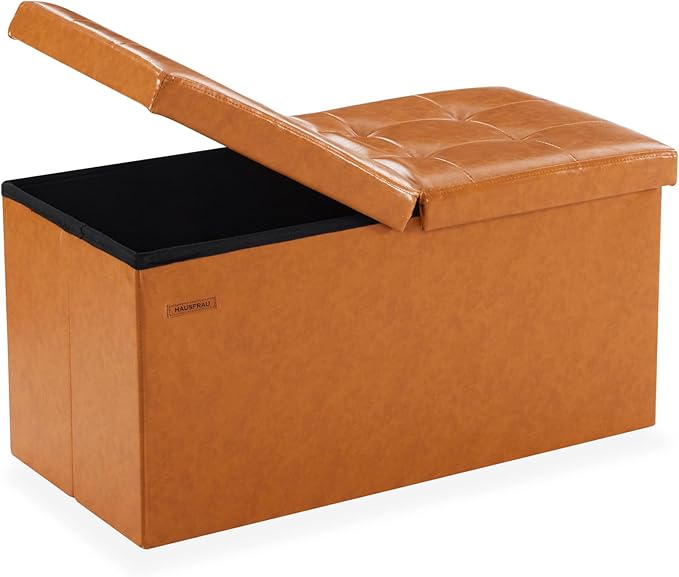 HAUSFRAU - 30 Inches Storage Ottoman Bench by HAUSFRAU-FamilyRunsOnCooking