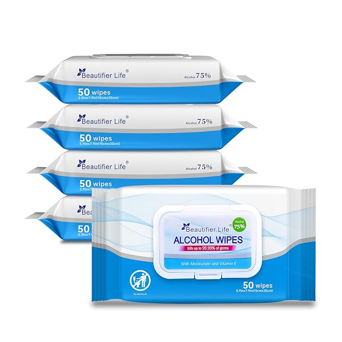 75% Alcohol Wet Hand Sanitizing Wipes by BeautifierLife