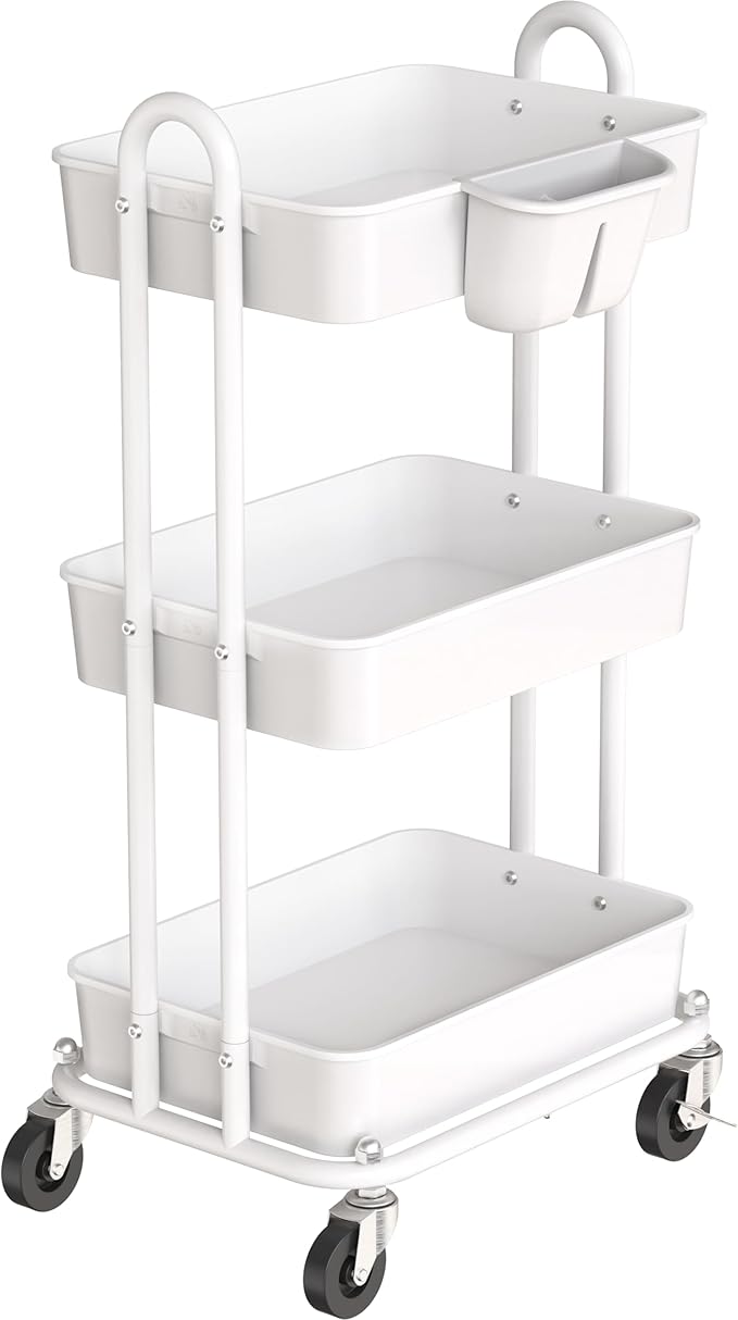 Simple Houseware 3-Tier Multifunctional Rolling Utility Cart by SimpleHouseware