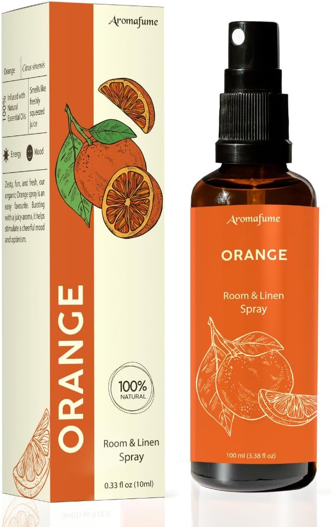 Orange Room, Linen & Pillow Spray by Aromafume | 100ml/3.38 fl oz | by Aromafume