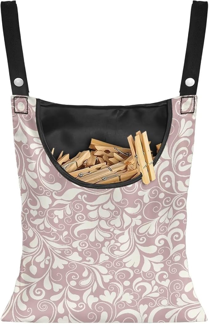 High Capacity Clothespin Holder Bag 14.5x12 Inches by ZCFYGDX